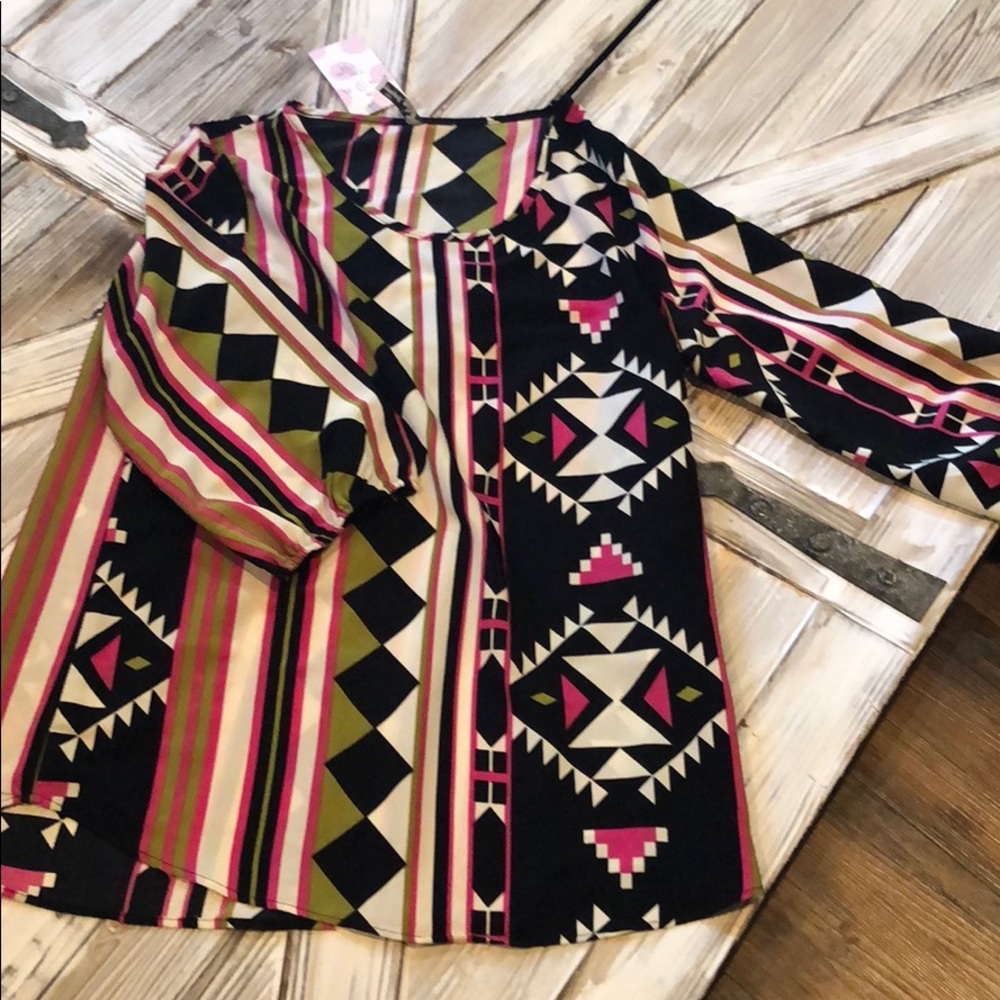 Geometric tunic